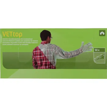 Rukavice veterinární přes rameno, 120 cm