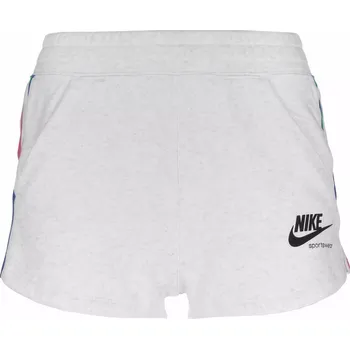 Dámské kraťasy Dámské kraťasy na volný čas Nike NSW HRTG SHORT FLC W bílé CU8399-051 - L | UK 9 | US 10