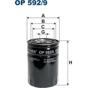 Olejový filtr FILTRON Olejový filtr OP 592/9