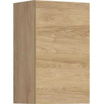 Kuchyňská skříňka Black red white G-45/72 P (L) horní skříňka kuchyně Hamper Zvolte stranu: levé provedení, Barva korpusu skříněk: Bílá alpská, Zvolte barvu dvířek: Dub Hikora