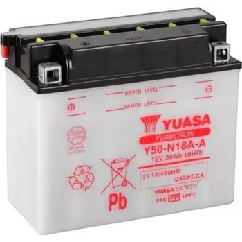 Motobaterie YUASA Y50-N18A-A 12V 21,1Ah 240A