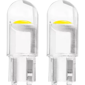 Autožárovka AMIO LED žárovky STANDARD T10 W5W COB HPC 12V Clear white