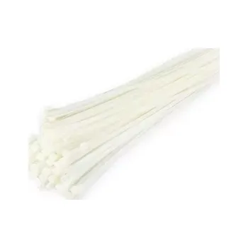 Stahovací páska AMIO Stahovací pásky bílé 2,5x100mm - 100 ks