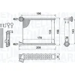 MAGNETI MARELLI Výměník tepla, vnitřní vytápění 350218459000