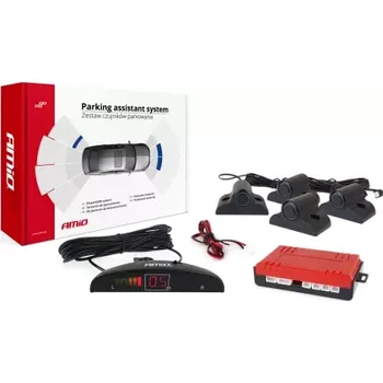 Parkovací asistent AMIO asistenty parkování LED 4-senzorové černé TRUCK 19mm