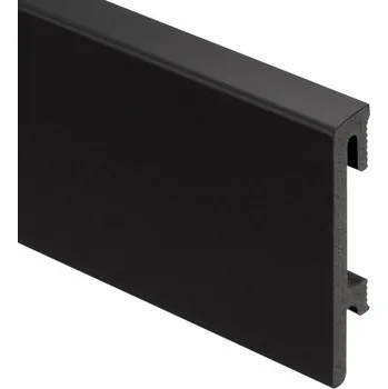 Podlahová lišta soklová Bravo 80mm - Černá 207