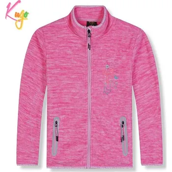 Dívčí vesta Dívčí FLEESOVÁ MIKINA růžová FM9713 (Dívčí teplejší mikina)