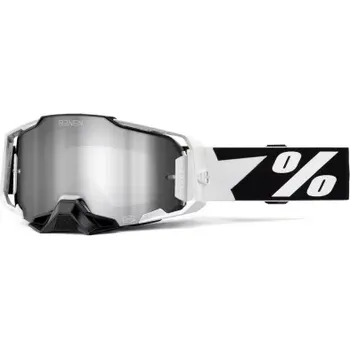Příslušenství k helmě na motorku S100 ARMEGA LE 100% - USA, brýle RENEN - stříbrné plexi