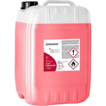 Směs do ostřikovače DYNAMAX LETNÍ KONCENTRÁT DO OSTŘIKOVAČŮ 1:100 25L