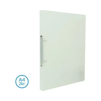 Archivační box Pořadač LUMA A4 diagonální 2 kroužkový čirý