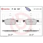 BREMBO Sada brzdových doštiček P24 157