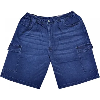 Pánské kraťasy Džínové cargo šortky (kraťasy) - v nadměrné velikosti 4251