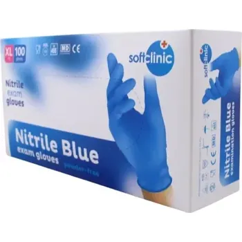 SOFTCLINIC Nitrilové rukavice modré XL 100ks