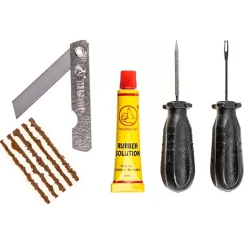 Sada na opravu pneumatiky malá opravná sada pro moto/cyklo pneumatiky v textilním obalu, THUMBS UP