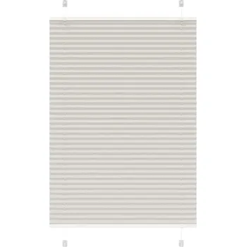 Roleta vidaXL Plisovaná roleta 85x150 cm Šířka látky 84,4 cm [4015191] Barva: světle šedá