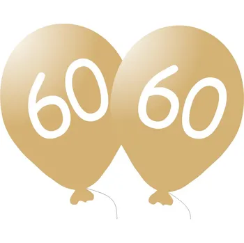 Balónek balonky.cz Balónek 60. narozeniny zlatý metalický