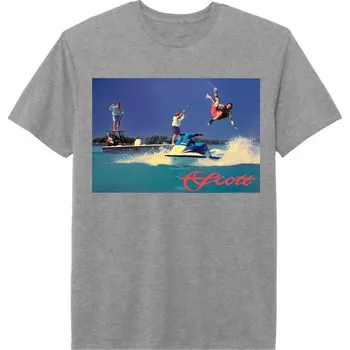 Umělá nástraha Scott Jet Ski Thowback T-shirt Varianta: Jet Ski Thowback Heather Grey M