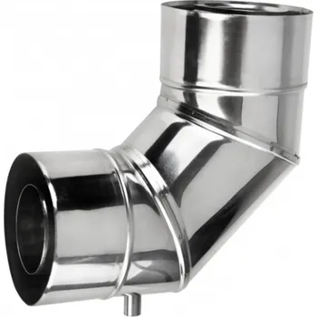 Kouřovod PRODMAX TD60/100 Koleno 90° s odkapem