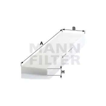 Kabinový filtr MANN FILTER Kabinový filtr CU 5480