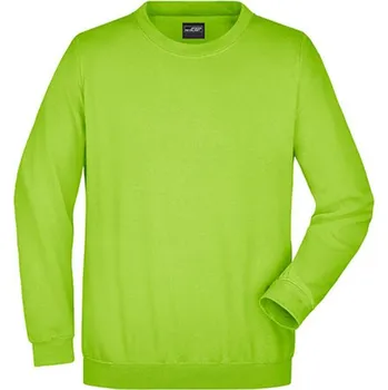 Pánský svetr James&amp;Nicholson Pánský svetr přes hlavu JN040 Lime Green 4XL