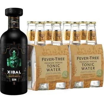 Gin Xibal 45,0% 0,7 l + Fever-Tree Indian Tonic 8 x 0,2 l (set)