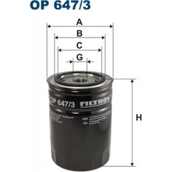 Olejový filtr FILTRON Olejový filtr OP 647/3