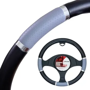 Potah na volant 4CARS POTAH VOLANTU 37-39CM černo-šedý