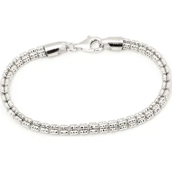 Náramek Efektní dámský stříbrný náramek 78970F 18 cm + dárek zdarma