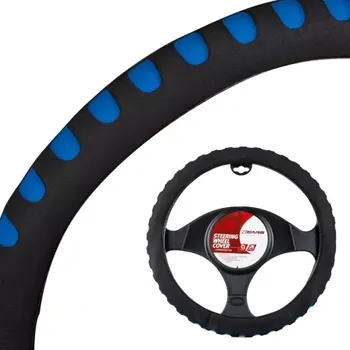 Potah na volant 4CARS POTAH VOLANTU 37-39CM pěnový černo-modrý