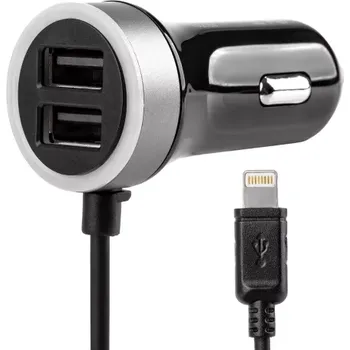AMIO nabíječka do auta 12/24V iOS + 2x USB 2.4A PCH PRO-02
