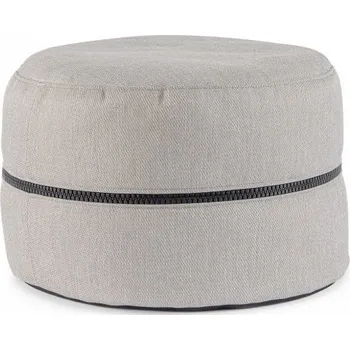 Sedací pytel BIZZOTTO Zahradní puf GULIZAR ⌀50 cm šedý