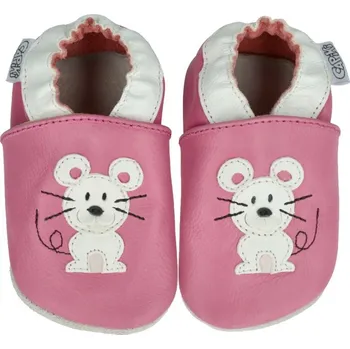 Capáčky CAPIKI Kožené capáčky - MYŠKA Jůlinka 18-24 M