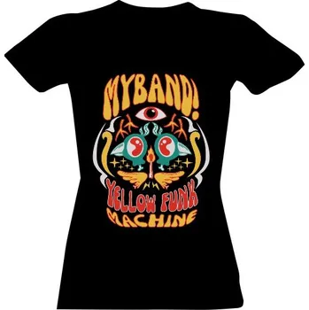 Dámské tričko Tričko s potiskem MyBand dámské černé dámské
