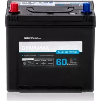 Autobaterie DYNAMAX ENERGY BLUELINE 60 ASIA L 12V 60AH 540A