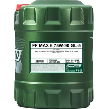 Převodový olej FANFARO MAX 6 75W90 20L