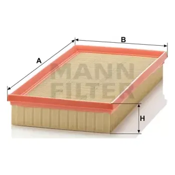 Filtr do auta MANN FILTER Vzduchový filtr C 35 134