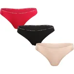 3PACK dámská tanga Tommy Hilfiger vícebarevná (UW0UW05954 0VI) XL UW0UW05954 0VI Možnost vrácení zboží ZDARMA do 120 dnů!