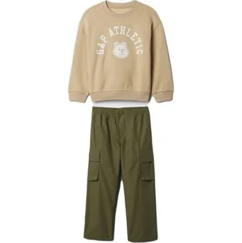 Chlapecké oblečení Dětský set GAP BABY 3Y Khaki, Béžová, Bílá