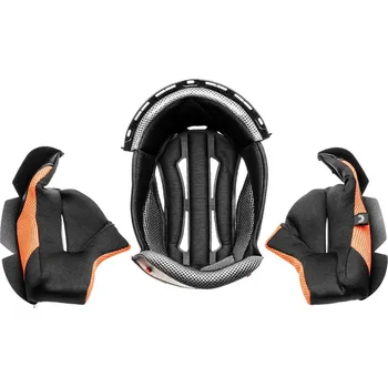 Klobouk CASSIDA lícnice a klobouk pro přilby Cross Cup Two/Sonic (černá/šedá/oranžová) vel. L