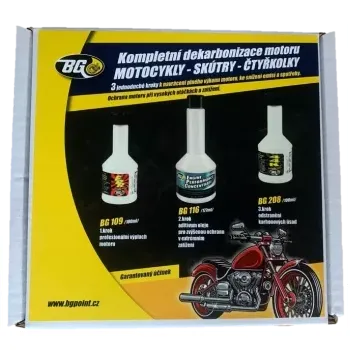Provozní kapalina BG Products BG KIT 6900 KIT KOMPLETNÍ DEKARBONIZACE 4-taktní motocykly