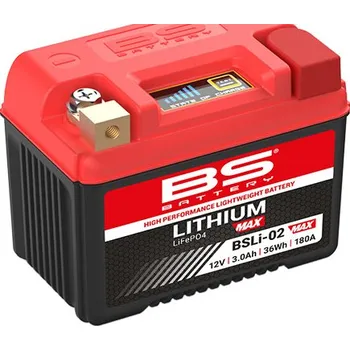 Motobaterie BS-BATTERY lithiová motocyklová baterie BSLI-02 MAX