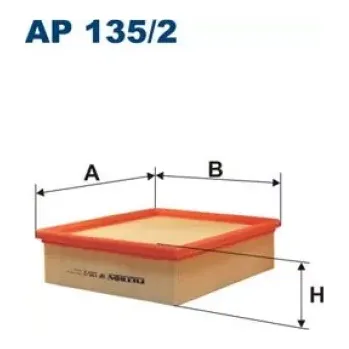 Vzduchový filtr FILTRON Vzduchový filtr AP 135/2