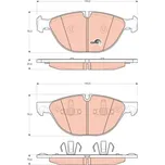 TRW Sada brzdových doštiček GDB1728
