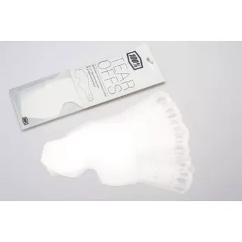 Příslušenství k helmě na motorku S100 strhávací slídový plexi STANDART pro brýle RACECRAFT/ACCURI/STRATA, 100% (50 vrstev v balení, čiré)