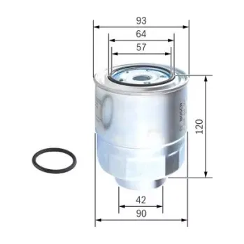 Palivový filtr BOSCH Palivový filtr F 026 402 063