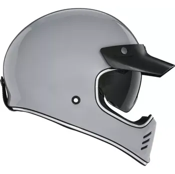 Helma na motorku BRUNOX přilba SEVENTY II, NOX PREMIUM (šedá, vel. L)