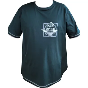 Tričko lemované s potiskem Speed - v nadměrné velikosti