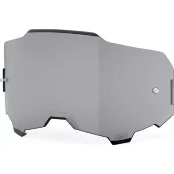 Příslušenství k helmě na motorku S100 plexi ARMEGA, 100% (kouřové, Anti-fog)