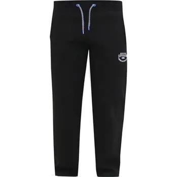 Tepláky s vyšívaným logem (černé) - v nadměrné velikosti 4278