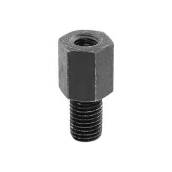 Zrcátko pro motocykl QTECH redukce závitu zpětného zrcátka (vnitřní závit M10 pravý / vnější závit M8 levý) (černá)